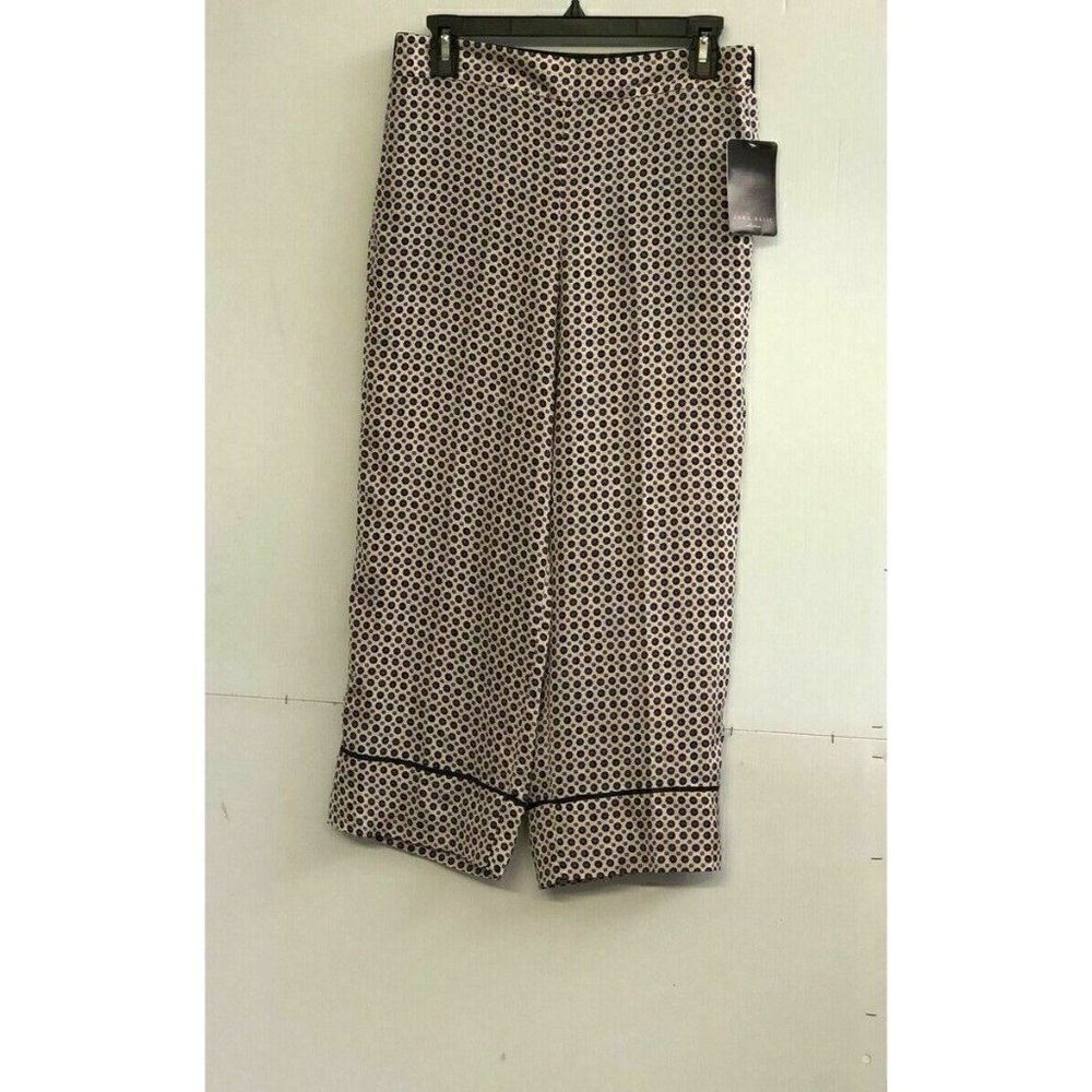 Zara Woman Printed Trousers Elastic Waist Pants XS - Picture 6 of 10